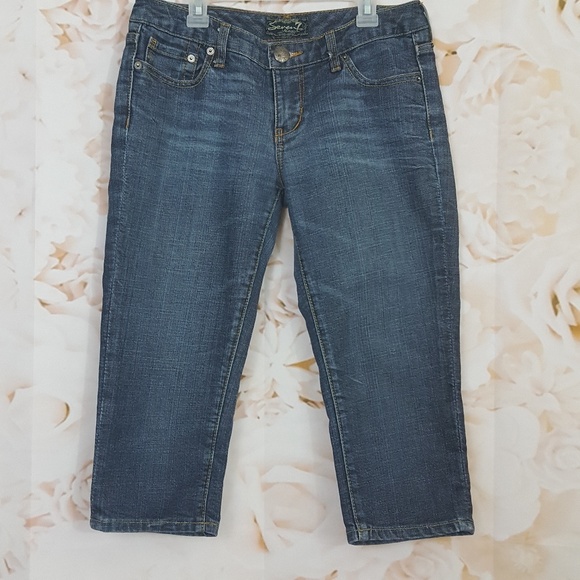 Seven Jeans 28 Stretch Denim Crop Capri Pants 28 - Picture 5 of 6